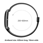 Metal Frame Magnetic Clasp Wave Pattern Elastic Nylon Arm Band, For Google Fitbit Air