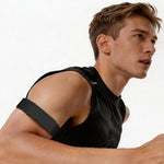 Metal Frame Magnetic Clasp Wave Pattern Elastic Nylon Arm Band, For Google Fitbit Air