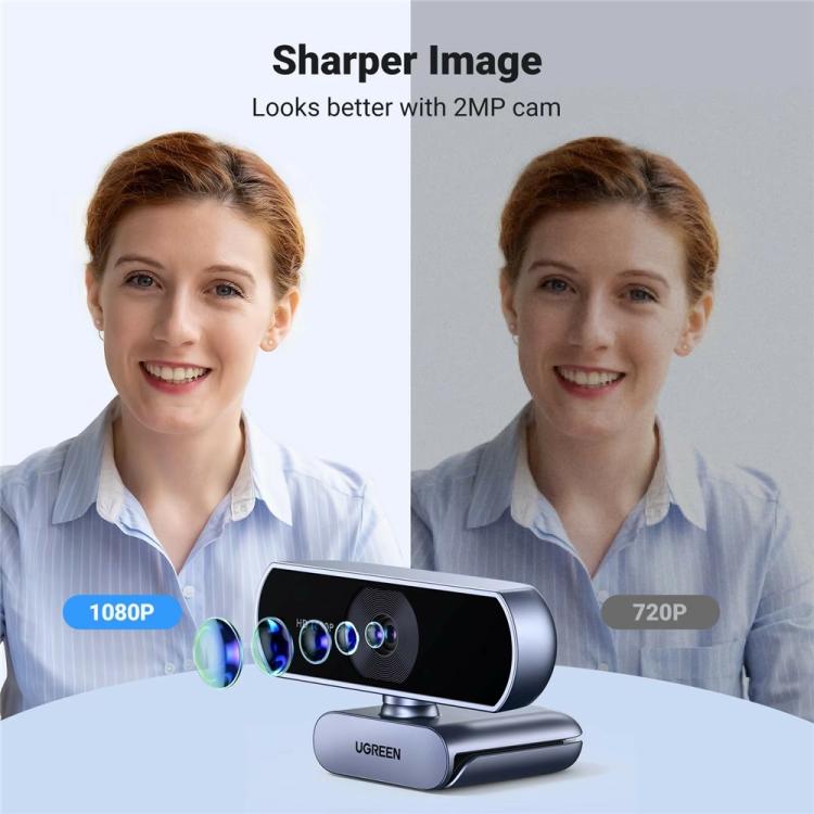 UGREEN CM678 15728 1080P FHD Webcam  Dual Microphones USB
