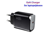 PD48 GaN 120W USB-C Fully Compatible Protocol Charger for Laptops, EU Plug, EU Plug