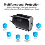 PD48 GaN 120W USB-C Fully Compatible Protocol Charger for Laptops, EU Plug, EU Plug