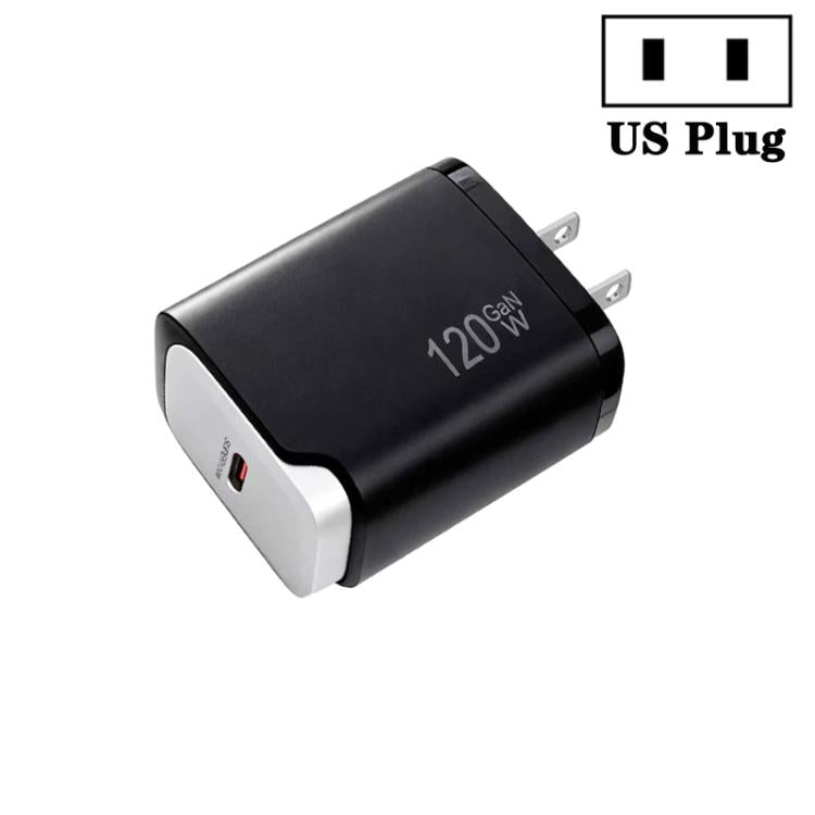 PD48 GaN 120W USB-C Fully Compatible Protocol Charger for Laptops, US Plug, US Plug