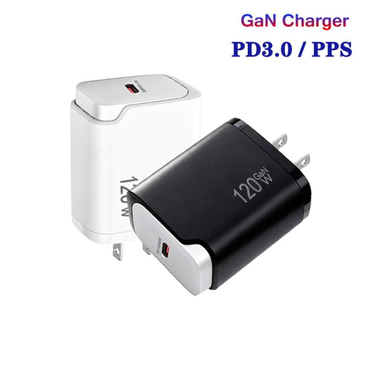 PD48 GaN 120W USB-C Fully Compatible Protocol Charger for Laptops, US Plug, US Plug