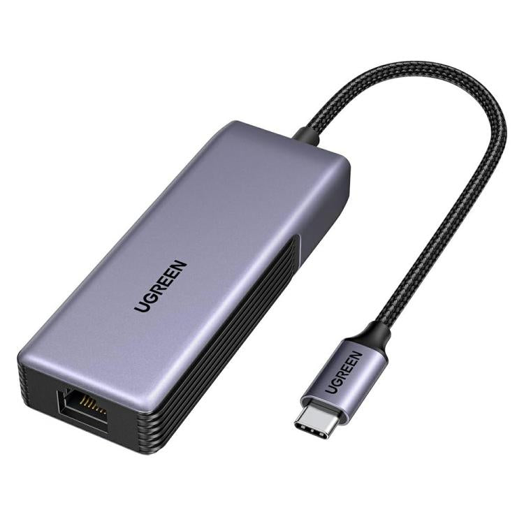 Adattatore Ethernet UGREEN CM848 35921 USB-C a RJ45 da 5 Gbps con scocca in lega di alluminio, CM848-35921