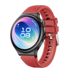 Microfiber Leather Hybrid Silicone Watch Band, 18mm
