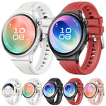 Microfiber Leather Hybrid Silicone Watch Band, 18mm