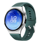 Hidden Tail Design Vertical Stripe Silicone Watch Band, 22mm