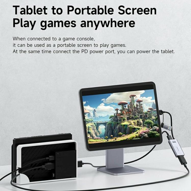 HAGIBIS UHC07P 100W PD Charging Adapter USB 3.0 HD Video Capture Card