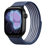Airy Mixed Nylon Loop Metal Connector Watch Band, For Apple Watch 46mm / 49mm / 45mm / 44mm, For Apple Watch 42mm / 41mm / 40mm / 38mm