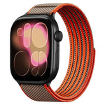 Airy Mixed Nylon Loop Metal Connector Watch Band, For Apple Watch 46mm / 49mm / 45mm / 44mm, For Apple Watch 42mm / 41mm / 40mm / 38mm