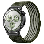 Airy Mixed Nylon Loop Metal Connector Watch Band, 18mm