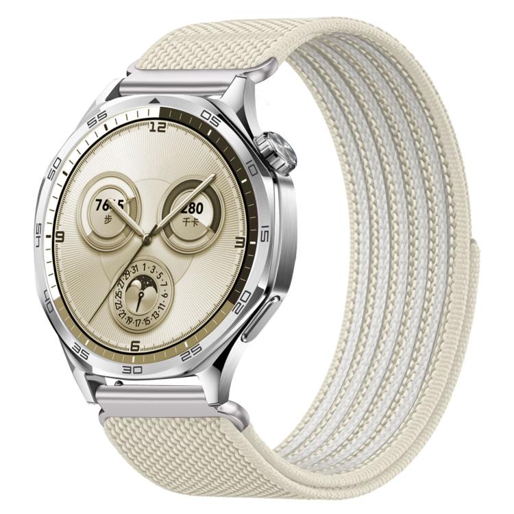 Airy Mixed Nylon Loop Metal Connector Watch Band, 18mm