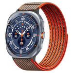 Airy Mixed Nylon Loop Metal Connector Watch Band, For Galaxy Watch Ultra2 2026 / 2025 / 1 2024