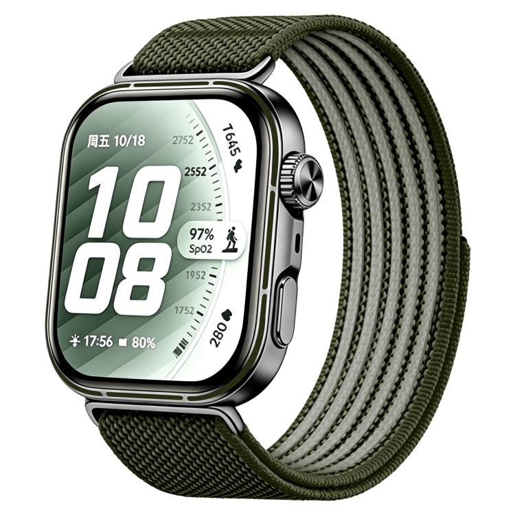 Airy Mixed Nylon Loop Metal Connector Watch Band, For Huawei Watch Fit 5 Pro / Fit 5 / Fit 4
