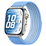Airy Mixed Nylon Loop Metal Connector Watch Band, For Huawei Watch Fit 5 Pro / Fit 5 / Fit 4