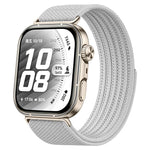 Airy Mixed Nylon Loop Metal Connector Watch Band, For Huawei Watch Fit 5 Pro / Fit 5 / Fit 4