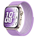 Airy Mixed Nylon Loop Metal Connector Watch Band, For Huawei Watch Fit 5 Pro / Fit 5 / Fit 4