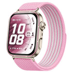 Airy Mixed Nylon Loop Metal Connector Watch Band, For Huawei Watch Fit 5 Pro / Fit 5 / Fit 4