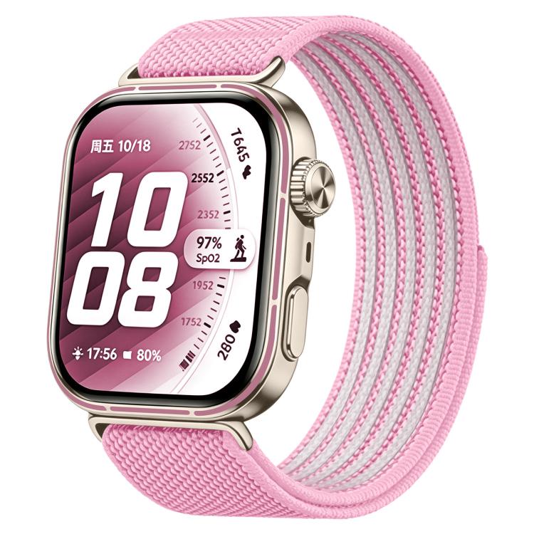 Airy Mixed Nylon Loop Metal Connector Watch Band, For Huawei Watch Fit 5 Pro / Fit 5 / Fit 4