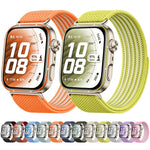 Airy Mixed Nylon Loop Metal Connector Watch Band, For Huawei Watch Fit 5 Pro / Fit 5 / Fit 4