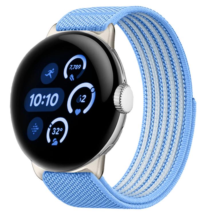 Airy Mixed Nylon Loop Metal Connector Watch Band, For Google Pixel Watch 5 / 4 / 3 / 2 / 1 41mm, For Google Pixel Watch 5 / 4 / 3 45mm