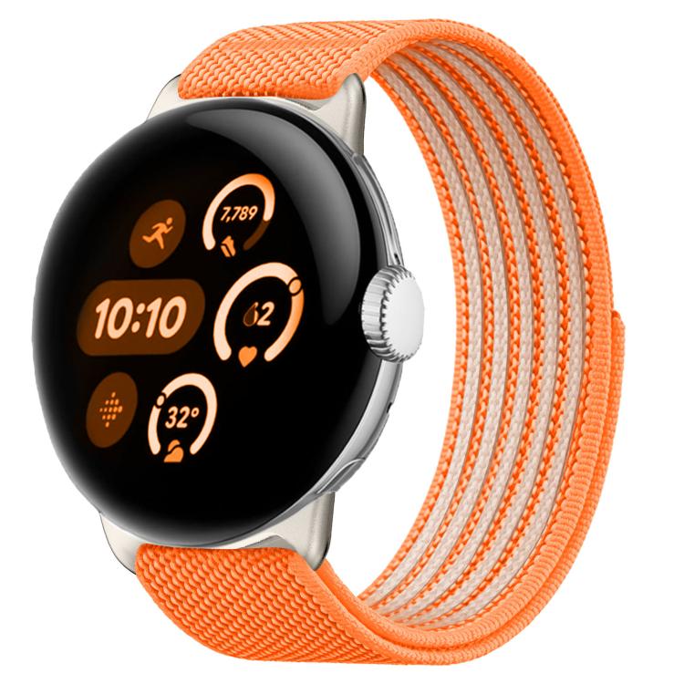Airy Mixed Nylon Loop Metal Connector Watch Band, For Google Pixel Watch 5 / 4 / 3 / 2 / 1 41mm, For Google Pixel Watch 5 / 4 / 3 45mm