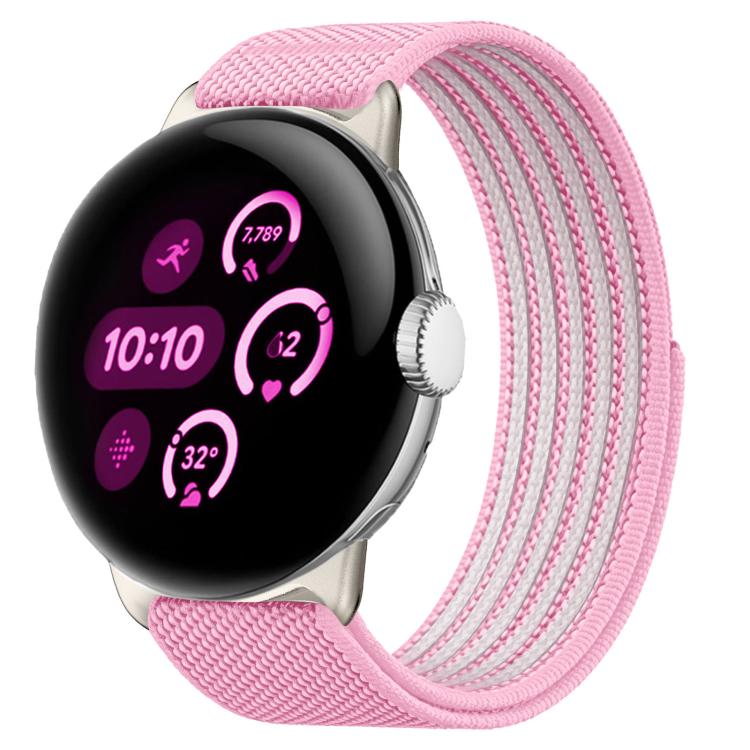 Airy Mixed Nylon Loop Metal Connector Watch Band, For Google Pixel Watch 5 / 4 / 3 / 2 / 1 41mm, For Google Pixel Watch 5 / 4 / 3 45mm