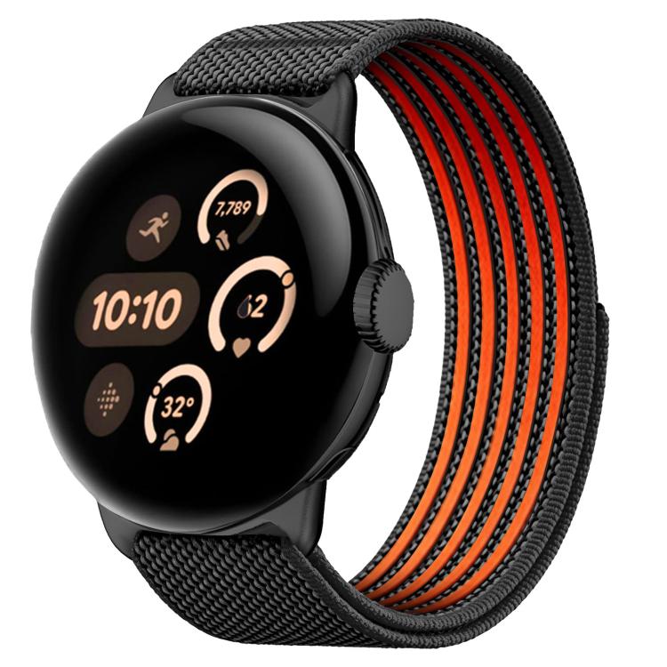 Airy Mixed Nylon Loop Metal Connector Watch Band, For Google Pixel Watch 5 / 4 / 3 / 2 / 1 41mm, For Google Pixel Watch 5 / 4 / 3 45mm