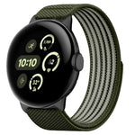 Airy Mixed Nylon Loop Metal Connector Watch Band, For Google Pixel Watch 5 / 4 / 3 / 2 / 1 41mm, For Google Pixel Watch 5 / 4 / 3 45mm