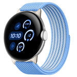 Airy Mixed Nylon Loop Metal Connector Watch Band, For Google Pixel Watch 5 / 4 / 3 / 2 / 1 41mm, For Google Pixel Watch 5 / 4 / 3 45mm