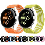 Airy Mixed Nylon Loop Metal Connector Watch Band, For Google Pixel Watch 5 / 4 / 3 / 2 / 1 41mm, For Google Pixel Watch 5 / 4 / 3 45mm