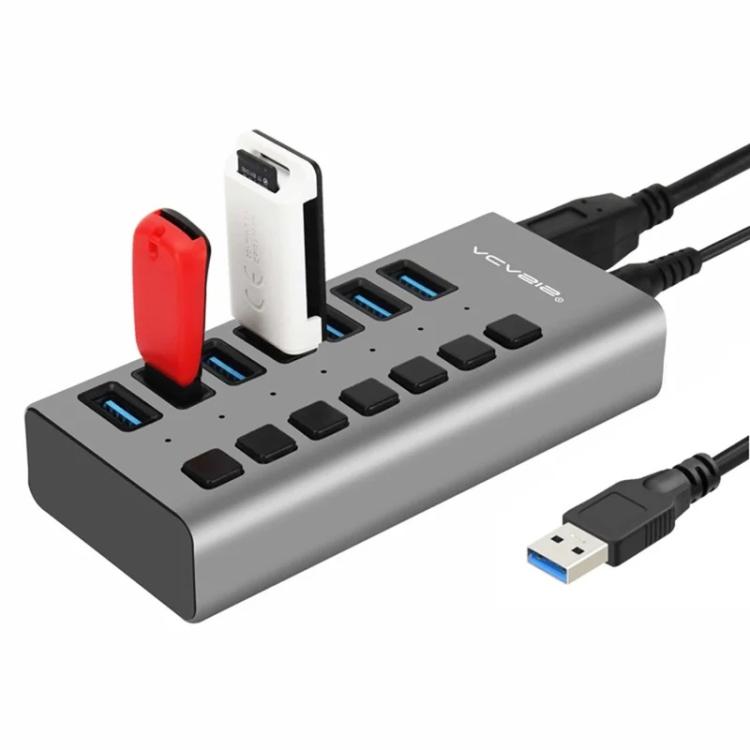 ACASIS HS-707MG 7-Ports USB3.0 HUB 5Gbps with Independent Switch, HS-707MG