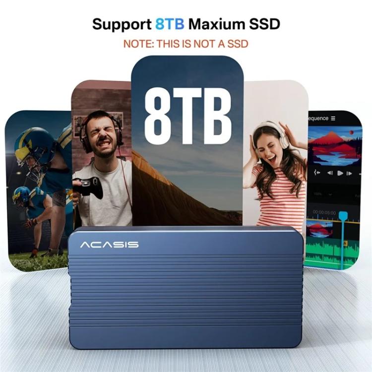 ACASIS TBU405 Air 40Gbps M.2 NVMe SSD Enclosure for Thunderbolt 4/3 USB4 2280 M-Key B+M, TBU405 Air