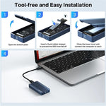 ACASIS TBU405M1 40Gbps M.2 NVMe SSD Enclosure for M1 / M2 Pro Max, TBU405 M1