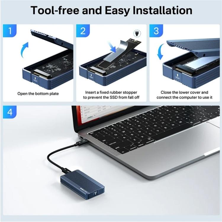 ACASIS TBU405M1 40Gbps M.2 NVMe SSD Enclosure for M1 / M2 Pro Max, TBU405 M1