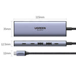 UGREEN 35999 Hub USB-C / Type-C 6-in-1 (10 Gbps, USB 3.2 Gen2, HDMI 4K 60Hz, PD 100W), 35999
