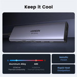 UGREEN 35999 Hub USB-C / Type-C 6-in-1 (10 Gbps, USB 3.2 Gen2, HDMI 4K 60Hz, PD 100W), 35999