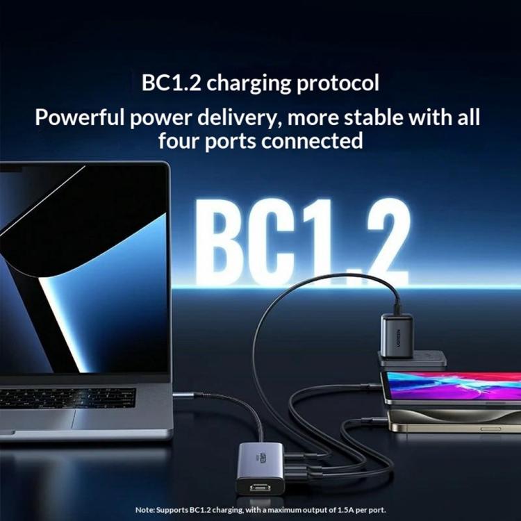 UGREEN 35999 Hub USB-C / Type-C 6-in-1 (10 Gbps, USB 3.2 Gen2, HDMI 4K 60Hz, PD 100W), 35999