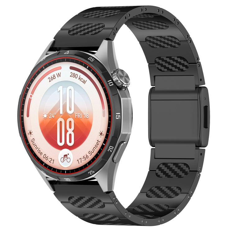 Magnetic Style Alloy Hybrid Silicone Watch Band, 22mm