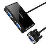 UGREEN 40254 Splitter VGA da 1 a 2, alimentato via Micro USB, adattatore per doppio monitor