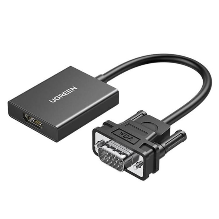Adattatore UGREEN VGA a HDMI 1080p 60 Hz con audio e USB-C