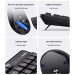 UGREEN MK331 104-Key Keyboard Adjustable DPI Mouse Wireless Keyboard and Mouse Combo