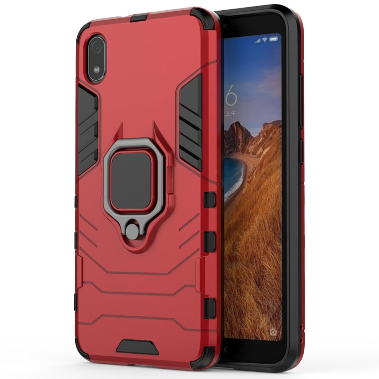 Custodia protettiva antiurto PC + TPU con supporto ad anello magnetico per Xiaomi Redmi 7A