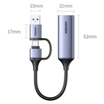 UGREEN CM716 25854 1080P 60Hz HD to USB and Type-C Video Capture Card