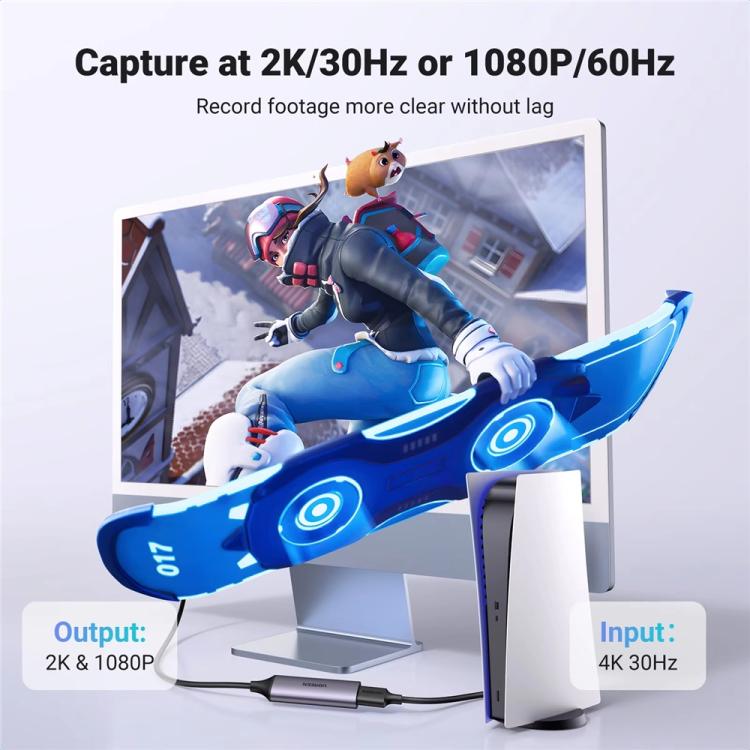 UGREEN CM716 25854 1080P 60Hz HD to USB and Type-C Video Capture Card