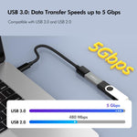 ENKAY ENK-AT138 Aluminium Alloy USB 3.0 Female to Female Data Adapter Converter 5Gbps Transmission, 1 PC, 2 PCS