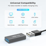 ENKAY ENK-AT138 Aluminium Alloy USB 3.0 Female to Female Data Adapter Converter 5Gbps Transmission, 1 PC, 2 PCS