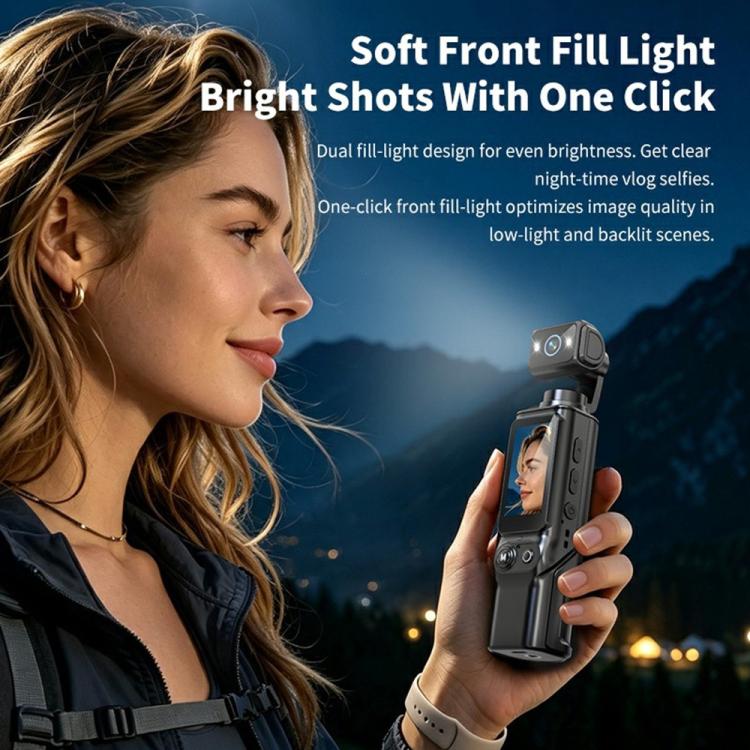 Action cam D11 con doppio flash, schermo da 2,0 pollici e grandangolo a 120 gradi – Videocamera portatile da viaggio