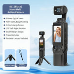 Action cam D11 con doppio flash, schermo da 2,0 pollici e grandangolo a 120 gradi – Videocamera portatile da viaggio