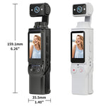 Action cam D11 con doppio flash, schermo da 2,0 pollici e grandangolo a 120 gradi – Videocamera portatile da viaggio